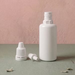 30 ml Round Plastic Bottle with Plug & Single Ring Cap