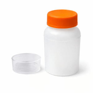 30 ml Plastic Bottle with multicolor Cap & Measuring Cup